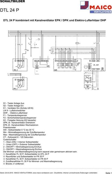 Actual product image Maico Temperature control system