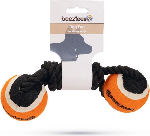Actual product image Beeztees Cotton toy Jef with tennis ball (Dog chew toy)