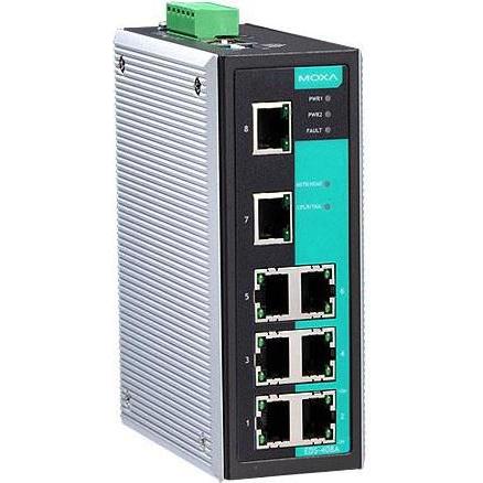 Moxa EDS-408A-PN-T - Managed - Fast Ethernet (10/100) - Vollduplex, Netzwerk Switch, Schwarz