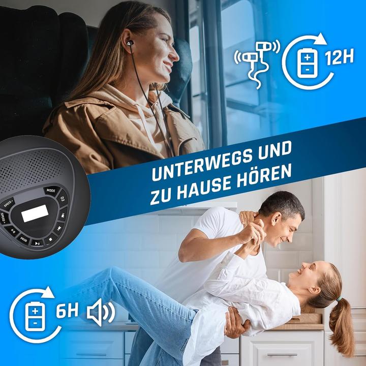 Produktbild Fourze Tragbarer CD-Player mit Lautsprecher