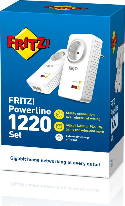 Produktbild AVM FRITZ!Powerline 1220 Set International (1200 Mbit/s)