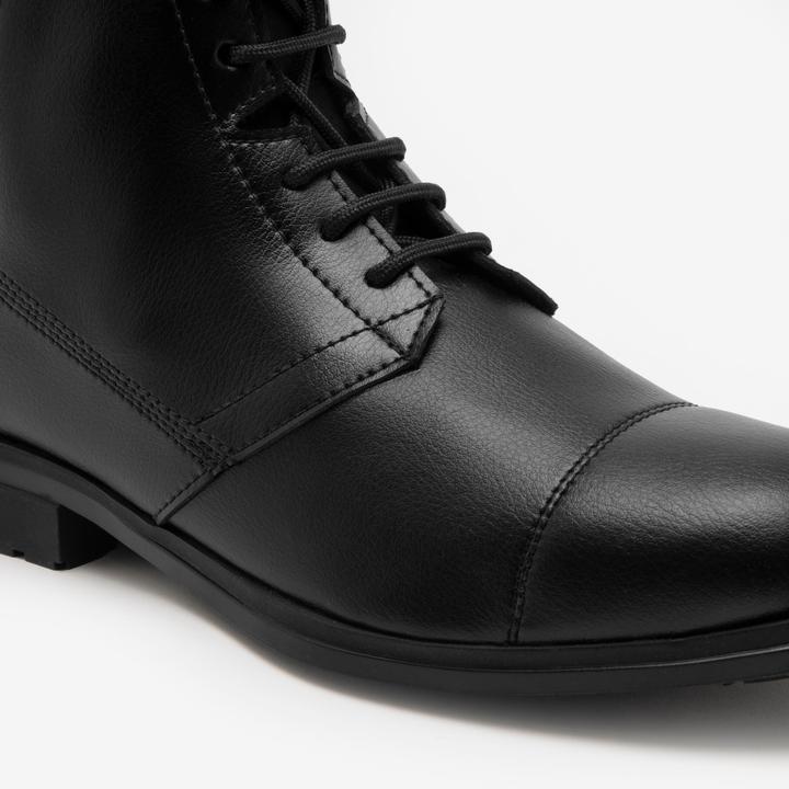 Actual product image Caperlan Reitstiefel Schnuersenkel Kunstleder - 500 schwarz (41)
