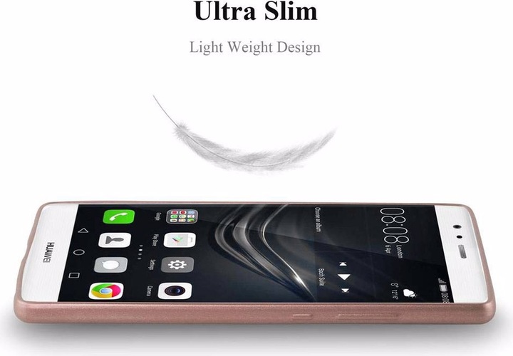 Actual product image Cadorabo TPU Matt Metallic Cover (Huawei P9)