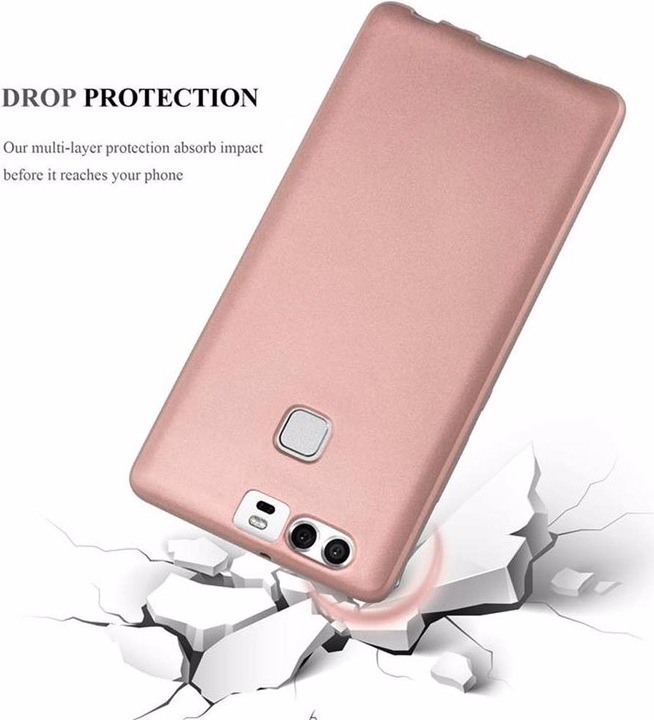 Actual product image Cadorabo TPU Matt Metallic Cover (Huawei P9)