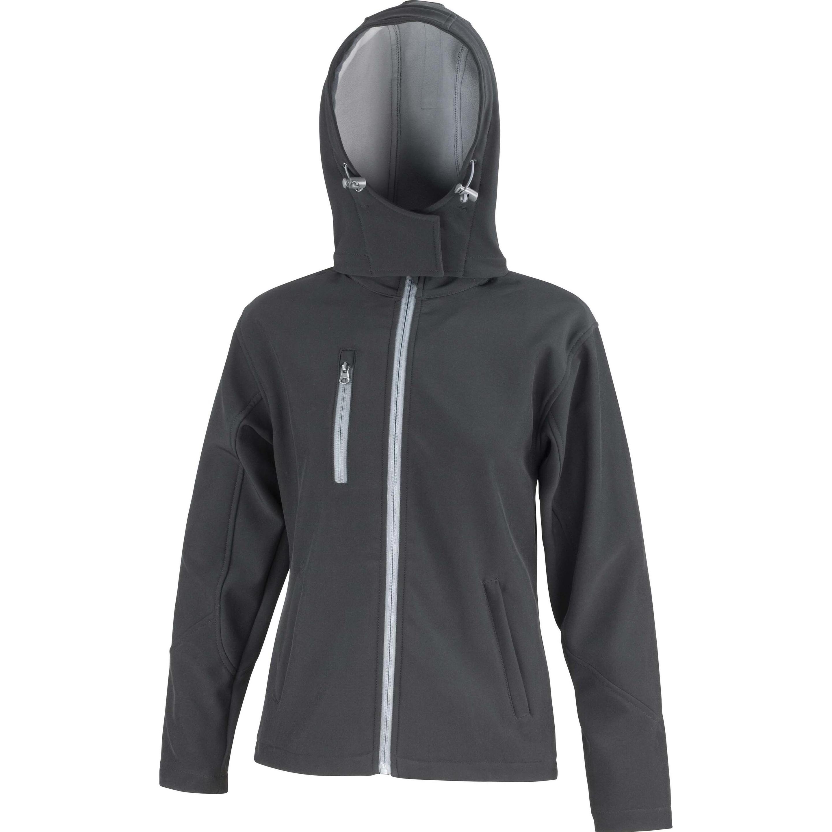Regatta, Damen, Jacke, Softshell Capuche Femme Tx Performance (XL), Schwarz, XL