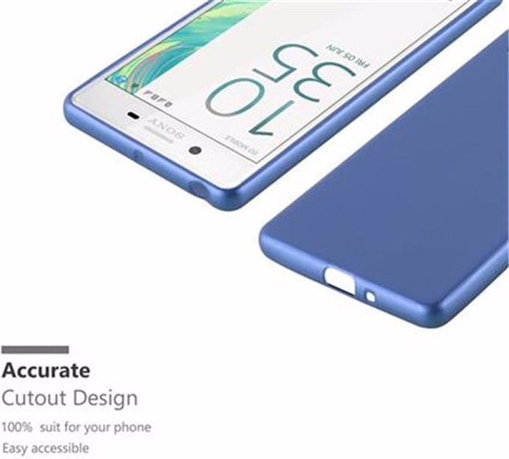 Actual product image Cadorabo TPU Matt Metallic Cover (Sony Xperia X)