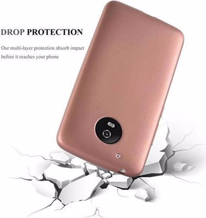 Actual product image Cadorabo TPU Matt Metallic Cover (Motorola Moto G5)