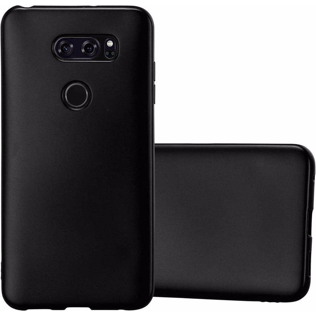 Thumbnail - Cadorabo TPU Matt Metallic Cover (LG V30), Smartphone Hülle, Schwarz