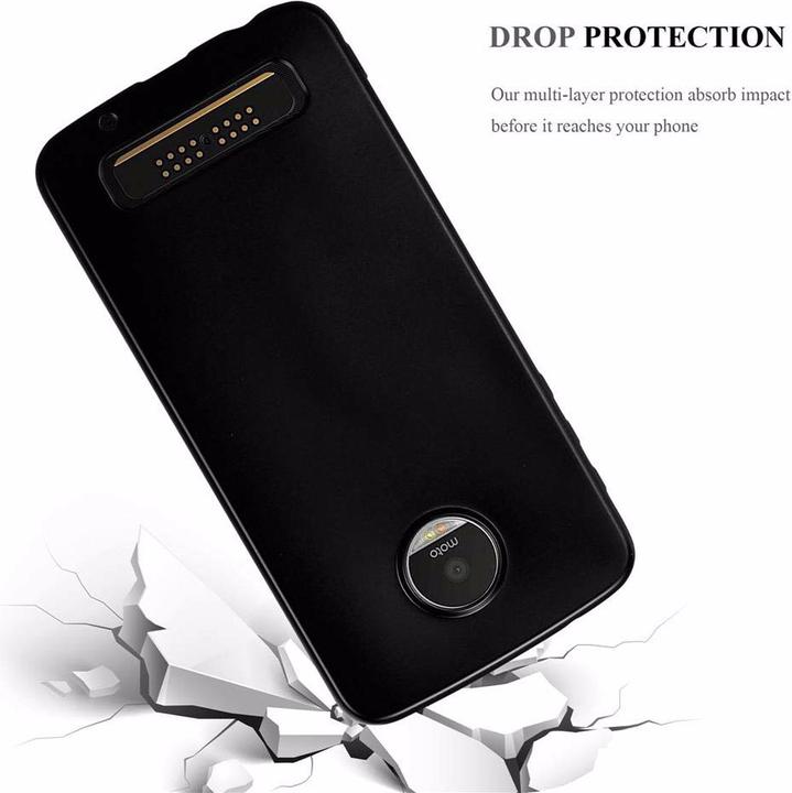 Actual product image Cadorabo TPU Matt Metallic Cover (Motorola Moto Z Play)