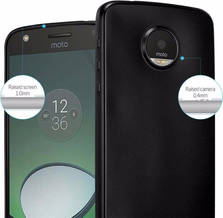Actual product image Cadorabo TPU Matt Metallic Cover (Motorola Moto Z Play)