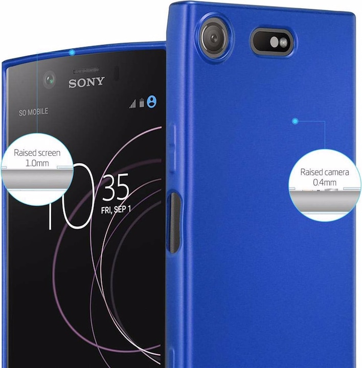 Actual product image Cadorabo TPU Matt Metallic Cover (Sony Xperia XZ1 Compact)