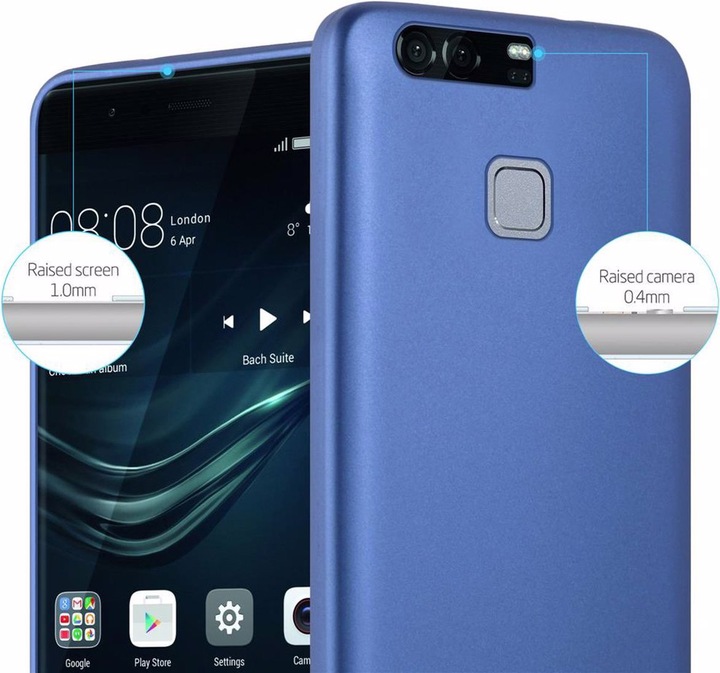 Actual product image Cadorabo TPU Matt Metallic Cover (Huawei P9 Plus)