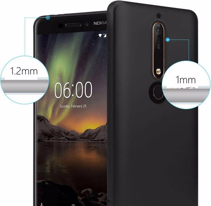 Produktbild Cadorabo TPU Matt Metallic Cover (Nokia 6.1)