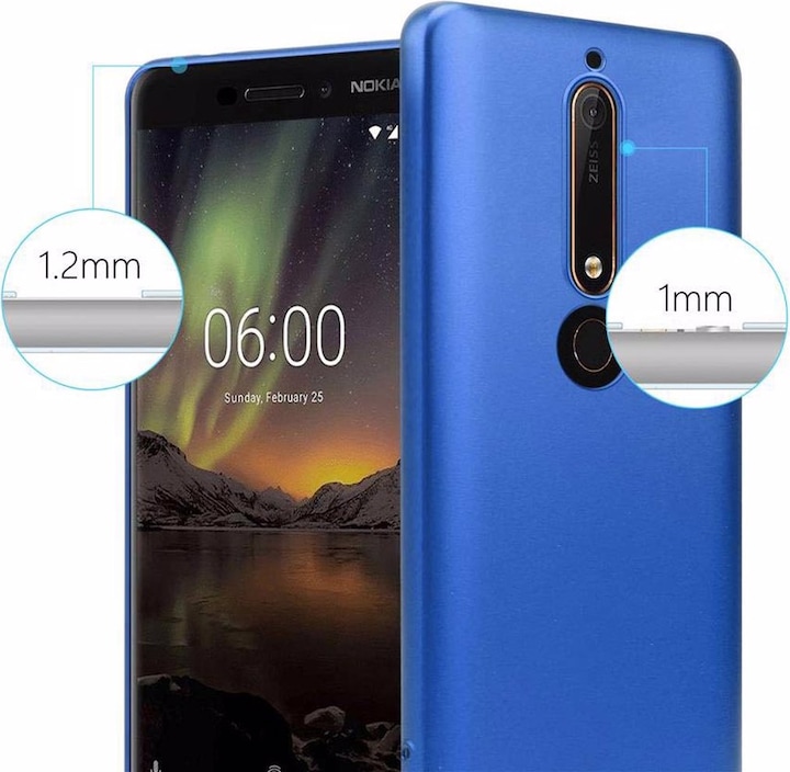 Actual product image Cadorabo TPU Matt Metallic Cover (Nokia 6.1)