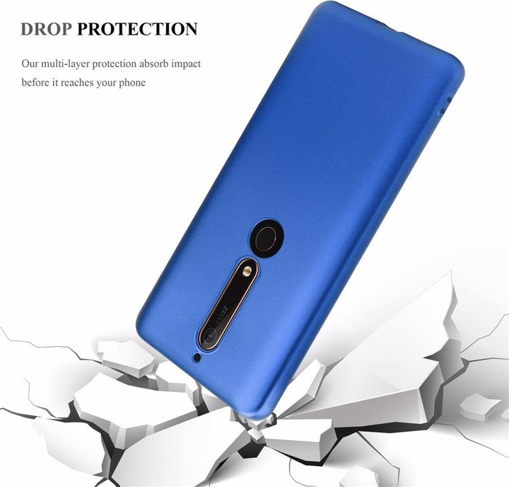 Actual product image Cadorabo TPU Matt Metallic Cover (Nokia 6.1)