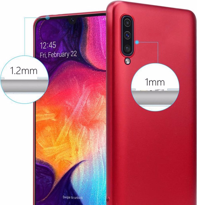 Produktbild Cadorabo TPU Matt Metallic Cover (Samsung Galaxy A50)