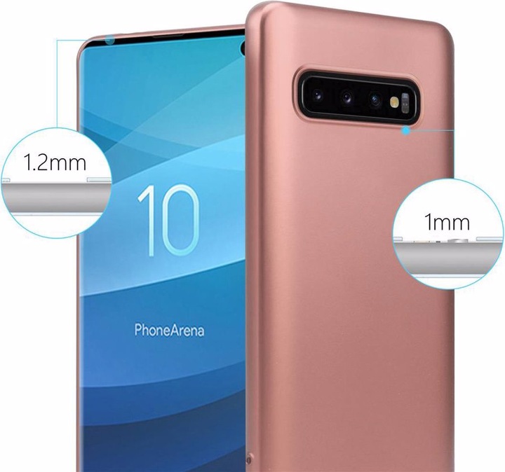 Actual product image Cadorabo TPU Matt Metallic Cover (Samsung Galaxy S10)