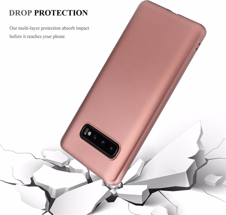 Actual product image Cadorabo TPU Matt Metallic Cover (Samsung Galaxy S10)