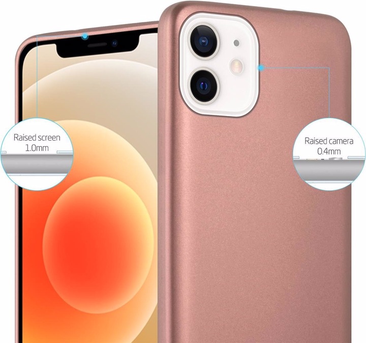 Produktbild Cadorabo TPU Matt Metallic Cover (Apple iPhone 12 mini)
