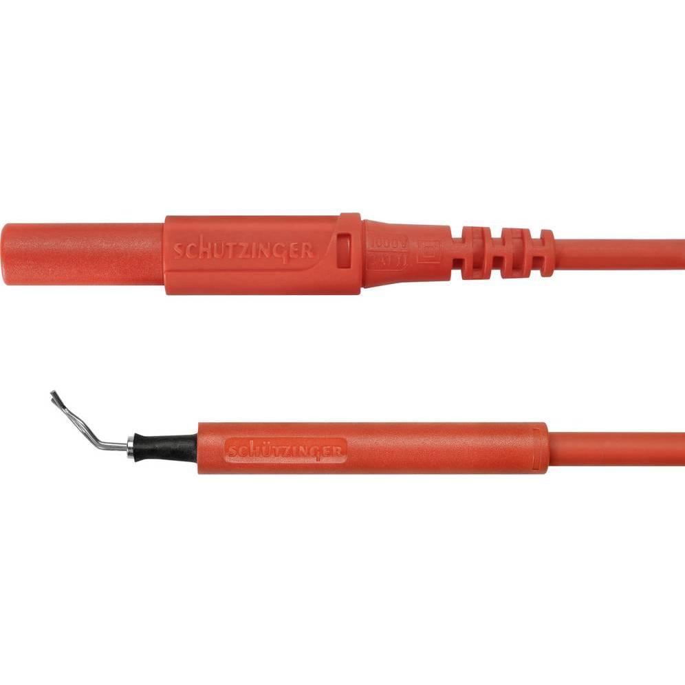 Schutzinger, Messleitung, Schützinger AL 8322 / ZPK / 1 / 100 / RT Adapterleitung (Stecker 4 mm - Prüfspit
