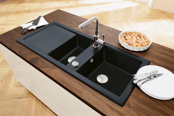 Actual product image Villeroy & Boch Modern Steel low-pressure kitchen mixer tap, stainless steel