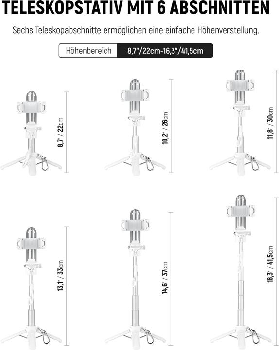 Actual product image Neewer P15 Basics Selfie Stick Tripod (Black)