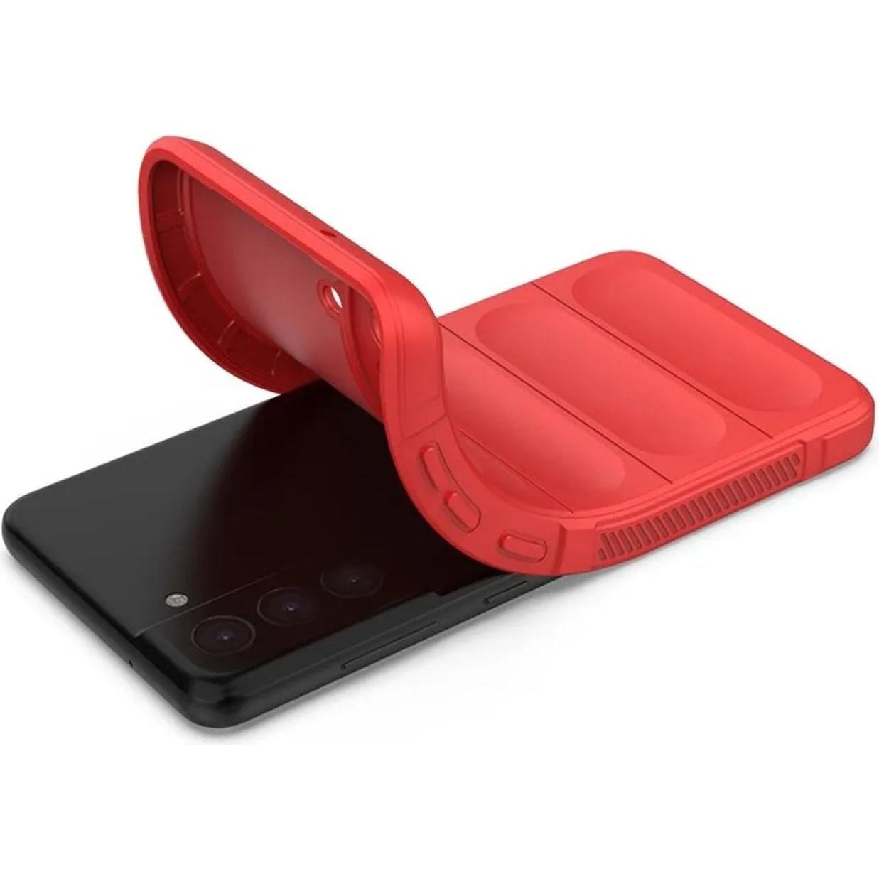 Thumbnail - Screenguard CloudCase Samsung Galaxy S21 FE TPU Hülle (Samsung Galaxy S21 FE), Smartphone Hülle, Rot