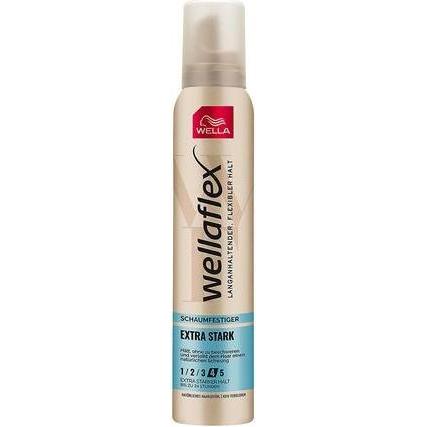 Wella , Mousse Per Capelli, 200 Ml Di Schiuma Wellaflex A Tenuta Extra (Agente Schiumogeno, 200 Ml)