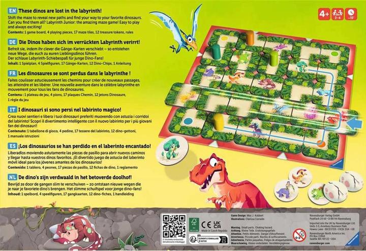 Produktbild Ravensburger Dino Junior Labyrinth (Deutsch, Französisch, Spanisch, Englisch, Italienisch, Multilingual, Niederländisch)