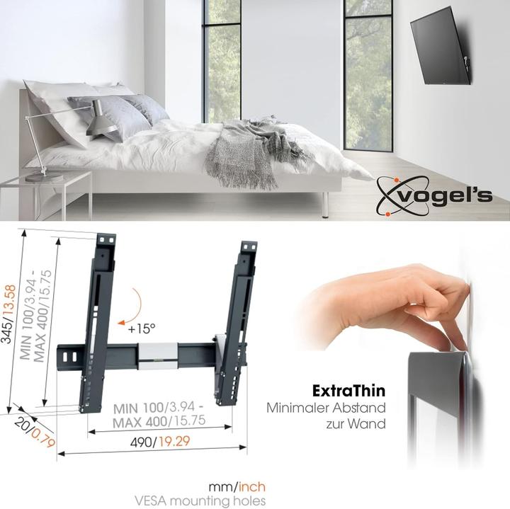 Produktbild Vogels Thin 415 (Wand, 18 kg, 26" - 55")