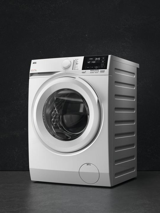 Actual product image AEG LR6G94OW front loading washing machine 9 kg 1351 rpm A White (9 kg, Left)