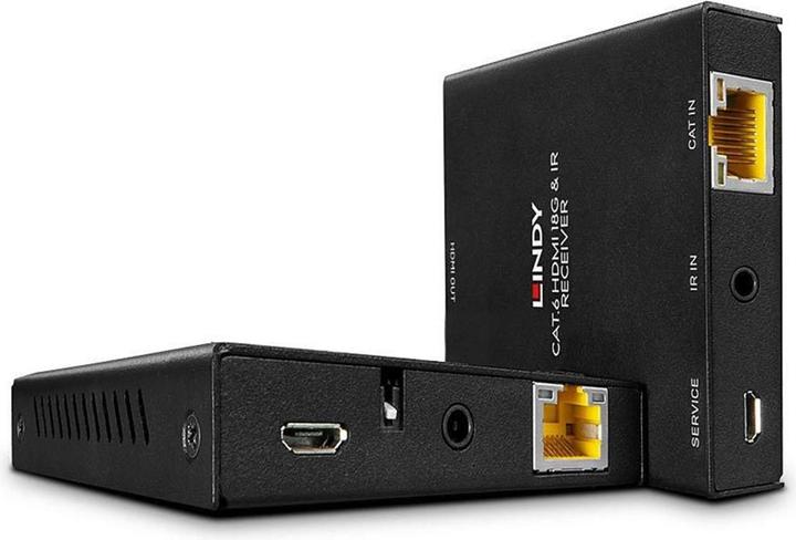 Lindy 50m Cat.6 HDMI 18G & IR Extender con PoC & Loop Out (Estensore)
