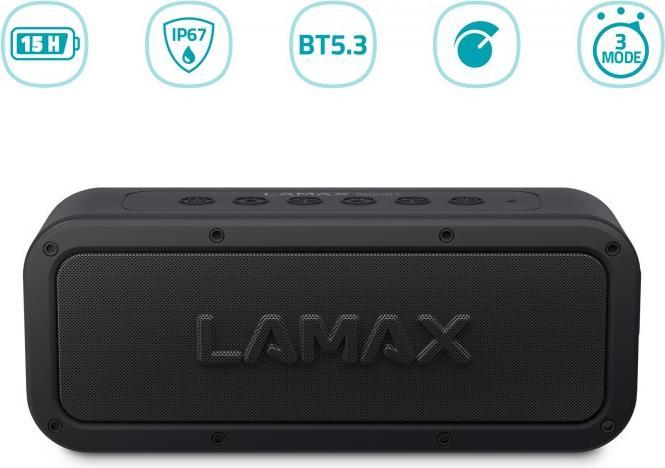 Actual product image Lamax LMXSM1B Portable Speaker Stereo Portable Speaker