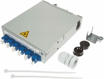 Actual product image Telegärtner TS distributor 6xLC-D splice cassette