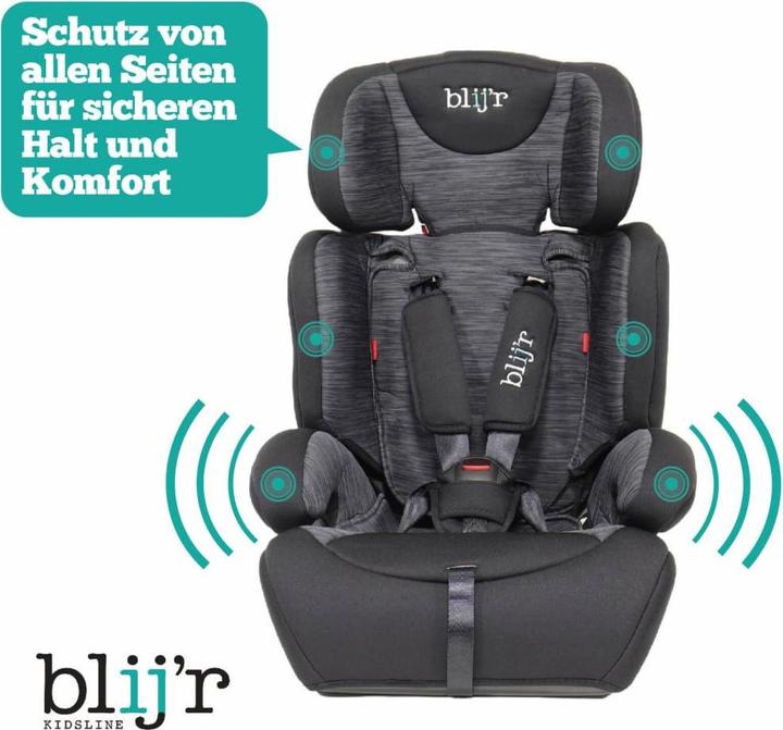 Image du produit Blij´r Ivo + protection solaire (Rehausseur de siège pour enfant, Norme ECE R129/i-Size)