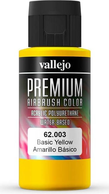 Productafbeelding Vallejo Premium Airbrush kleuren (Basis geel, 60 ml)
