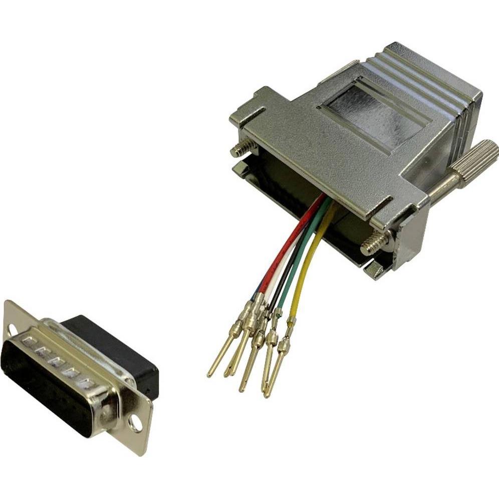BKL Electronic 10121117 Adapter D-SUB-Stecker 15pol. - RJ12-Buchse 1 St. Single, Elektronikkabel + Stecker