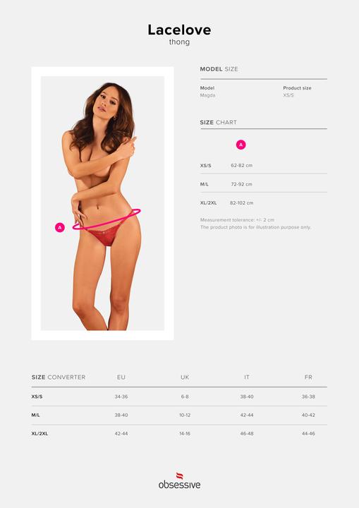 Actual product image Obsessive Lacelove (XXL)