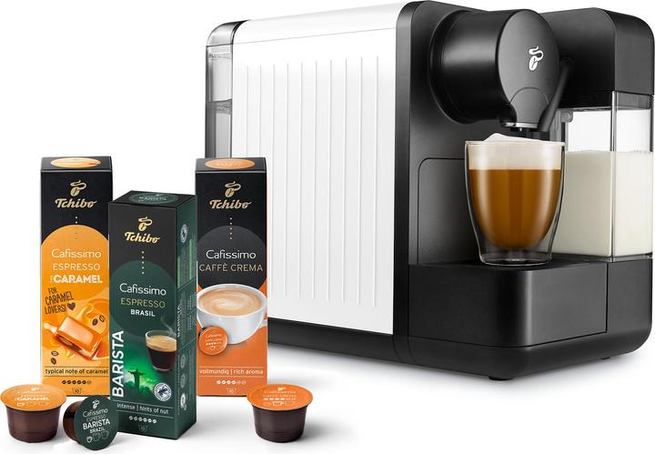 Actual product image Tchibo Cafissimo "milk" capsule coffee machine incl. 30 capsules, white