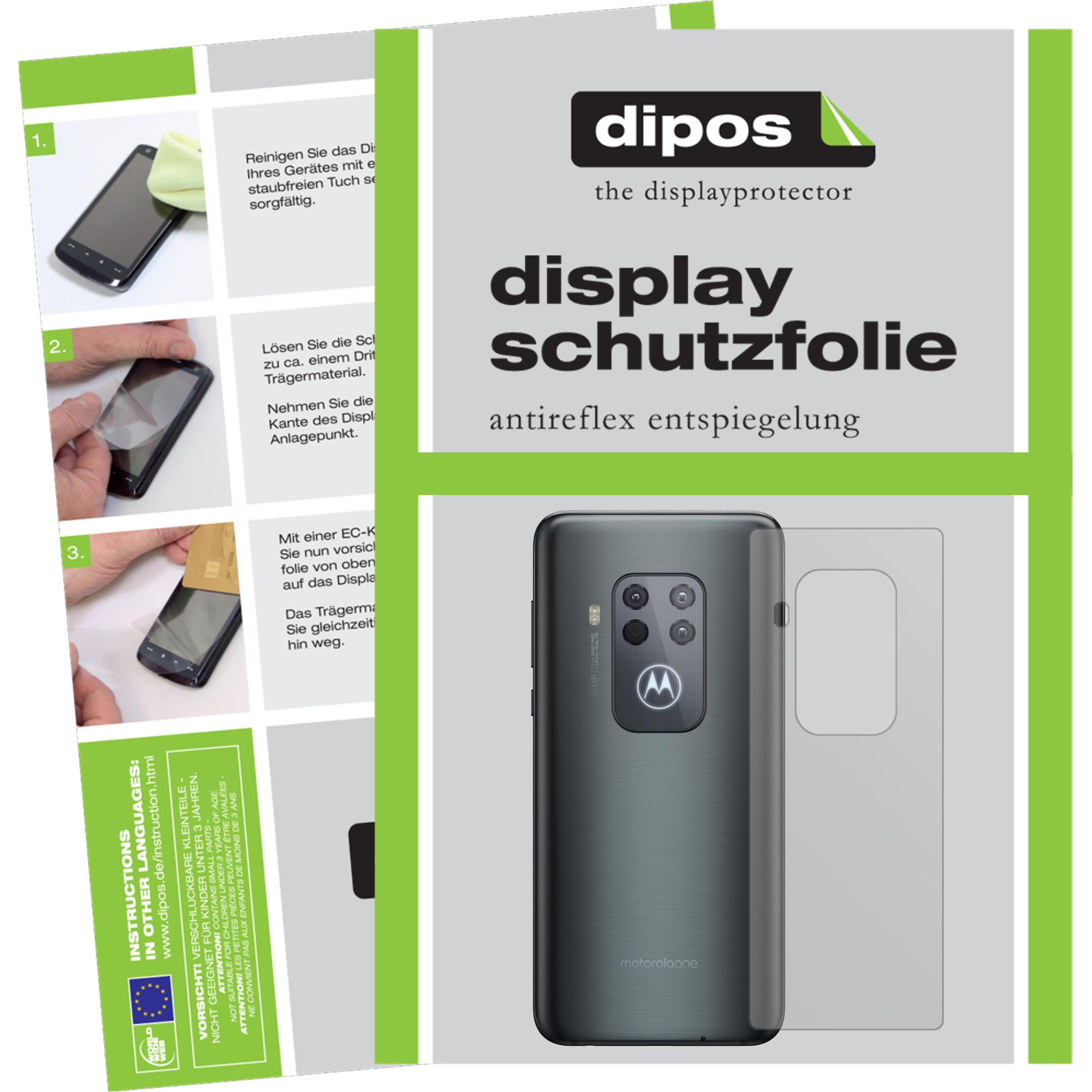 Dipos Displayschutzfolie Antireflex (1 Stück, Motorola One Zoom), Smartphone Schutzfolie, Transparent