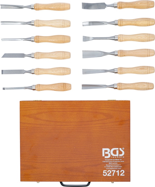 Image du produit BGS Jeu de ciseaux à bois 12 pièces (12 mm)
