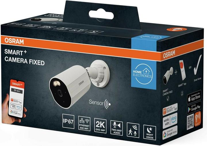 Produktbild Osram SMART+ WIFI OUTDOOR CAMERA FIXED White (2560 x 1440 Pixels)
