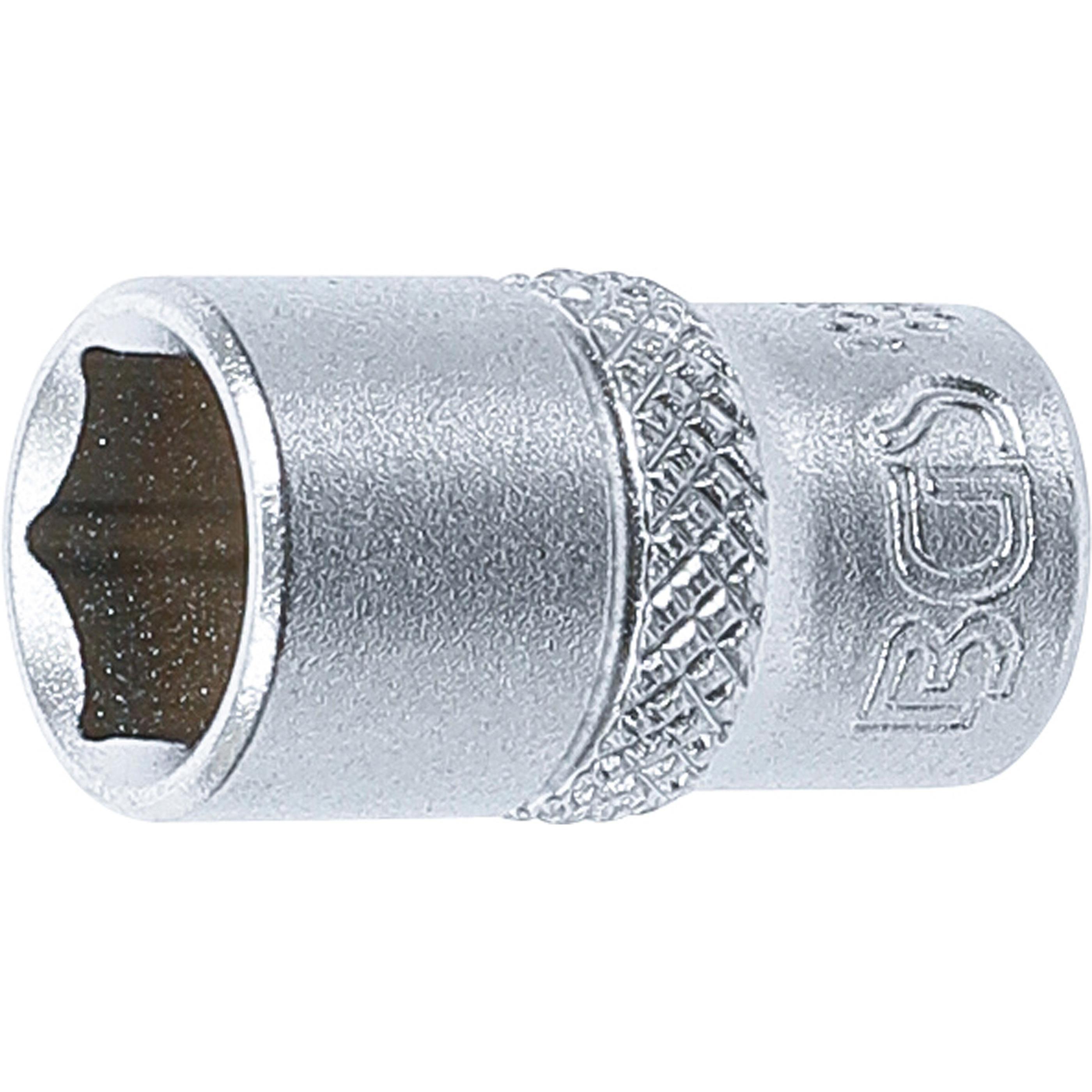 BGS, Steckschlüssel + Stecknuss, Steckschlüssel-Einsatz Sechskant Antrieb Innenvierkant 6,3 mm (1/4") SW 3/8" (3/8")