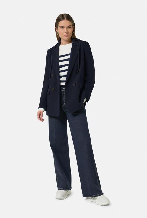 Produktbild Comma Indoor-Blazer Doppelreihiger Blazer mit abnehmbarer Kapuze (38)