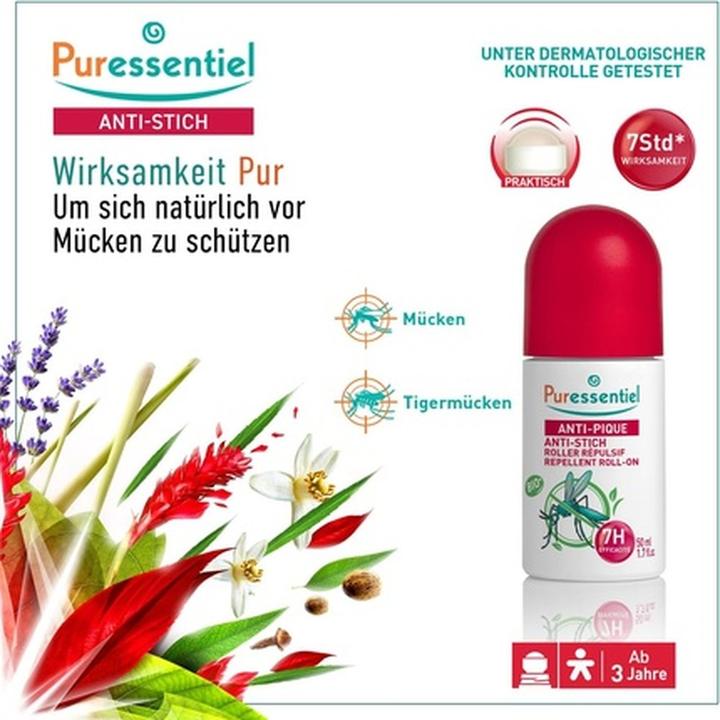 Actual product image Puressentiel Anti-sting repellent Bio Roll on (50 ml)