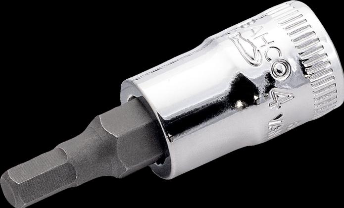 Actual product image Bahco 1/4" square drive socket driver, for hex head screws, Socket, 1/4", Metric, 1 head(s), 8 mm, S (12 mm)