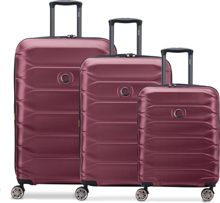 Actual product image Delsey Meteor 4 Rollen Kofferset 3-teilig mit Dehnfalte (221 l)