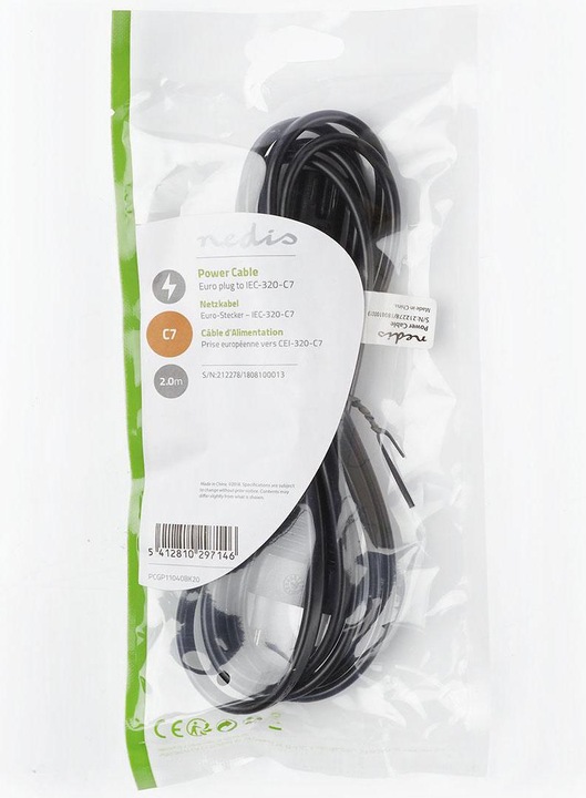 Produktbild Nedis Netzkabel IEC-320-C7 (2 m)