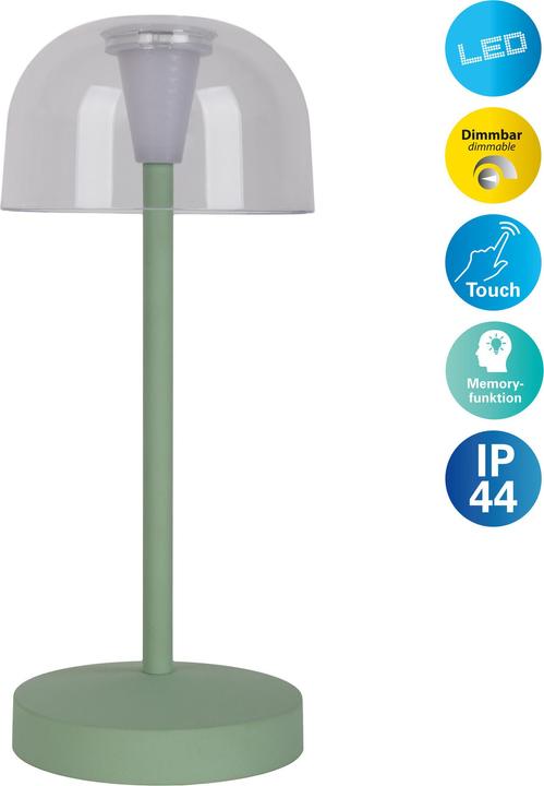 Immagine prodotto Näve Akku- Tischleuchte GOMBA mint 2er Set