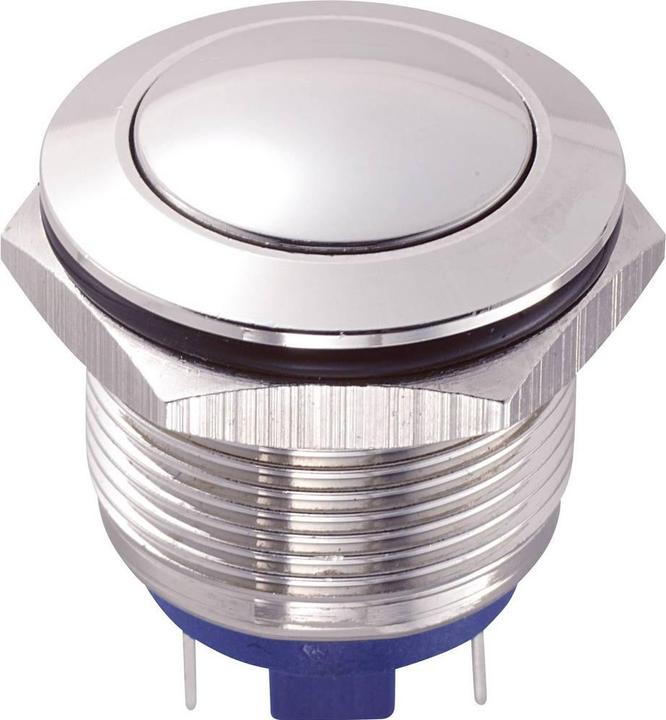 Actual product image Tru Components 701905 GQ19B-10/J/S Vandalismusgeschützter Drucktaster 48 V/DC 2